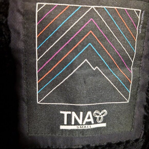 ARITZIA TNA Verbier Parka Black Long Coat Faux Fur Hood Women's (S) Winter - Picture 9 of 12